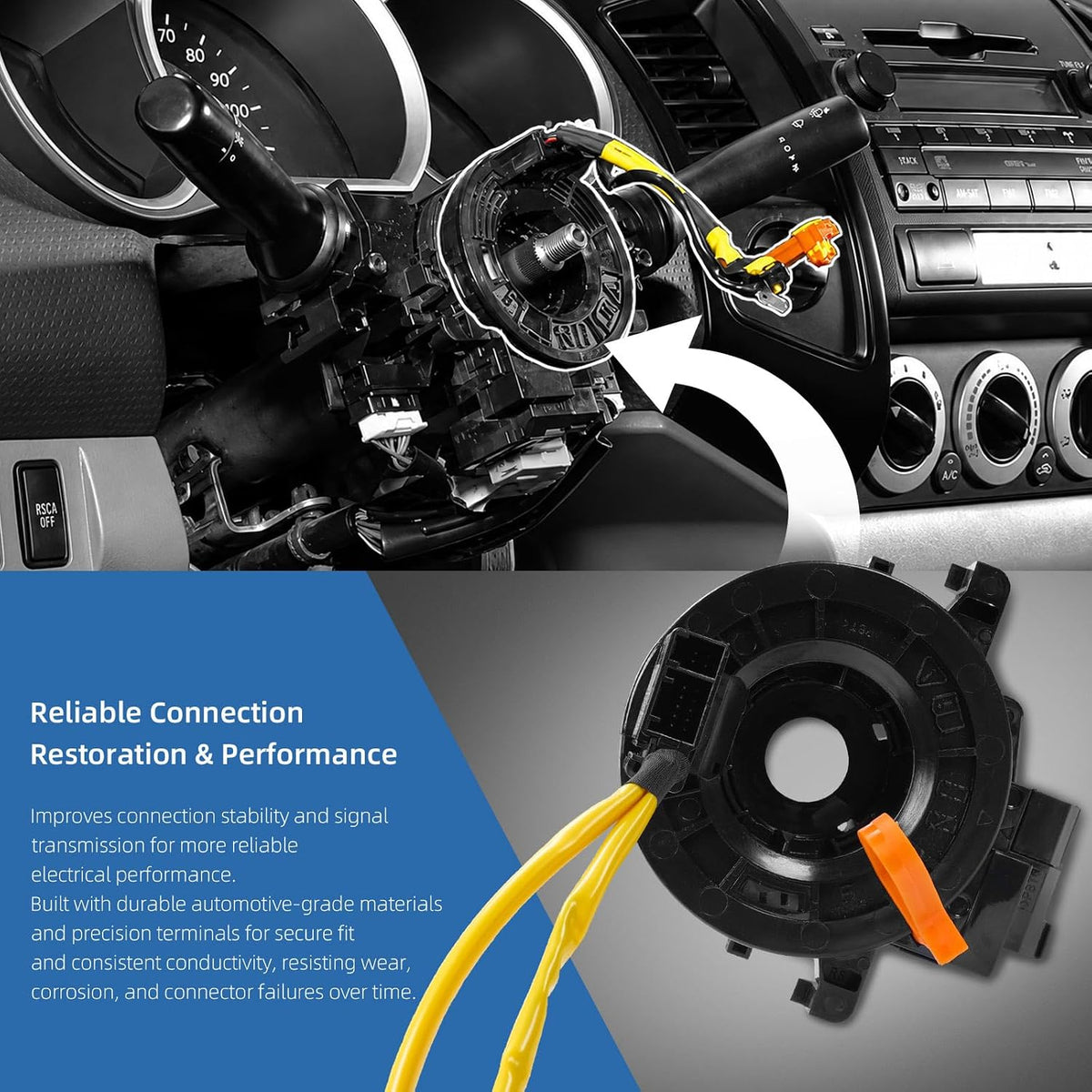 84306-48030 84306-0E010 Replacement Connector Assembly Compatible with Toyota Tacoma, Corolla, RAV4, Tundra, Prius, Camry, Sienna, 4Runner, Highlander, Avalon, Yaris, Matrix